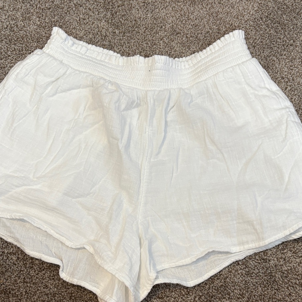 Aerie High Waist White Women's Shorts